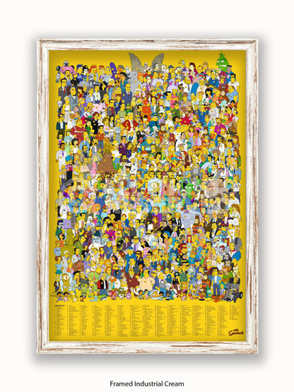 Simpsons  All  Characters Poster