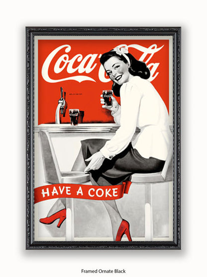 Coca Cola Girl Have A Coke Poster