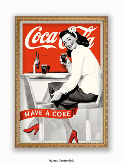 Coca Cola Girl Have A Coke Poster