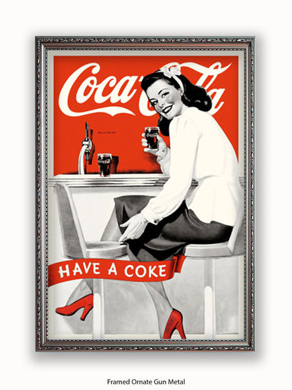 Coca Cola Girl Have A Coke Poster