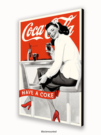 Coca Cola Girl Have A Coke Poster