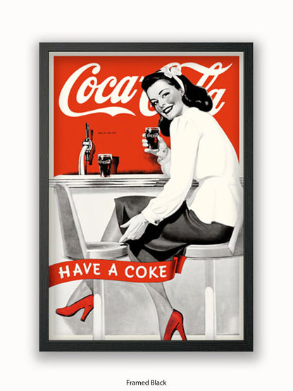 Coca Cola Girl Have A Coke Poster