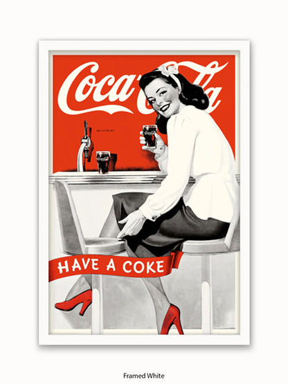 Coca Cola Girl Have A Coke Poster