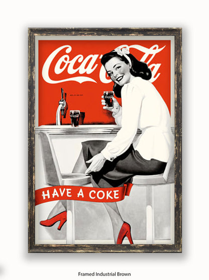 Coca Cola Girl Have A Coke Poster