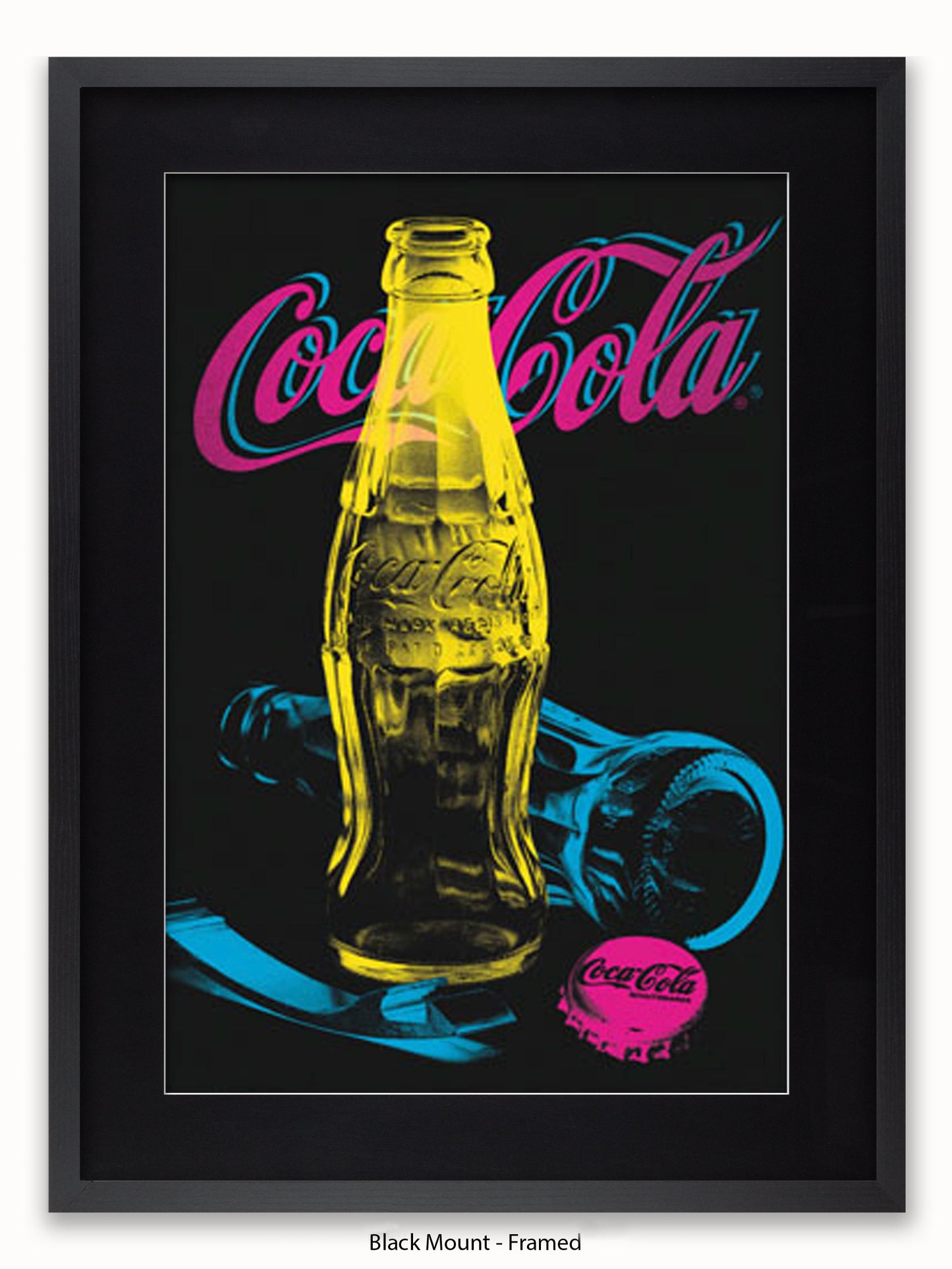 Coca Cola Black Light Poster