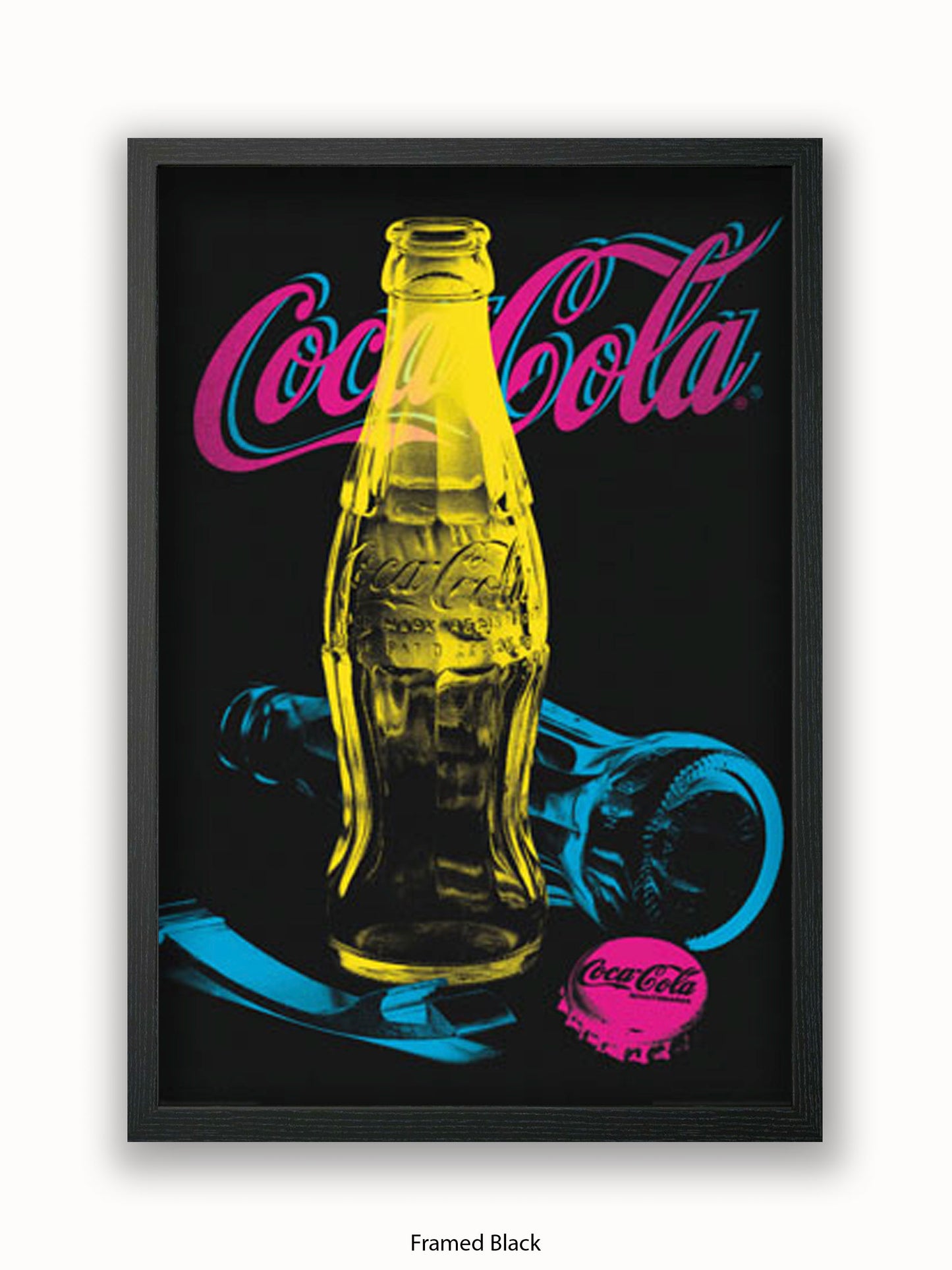 Coca Cola Black Light Poster