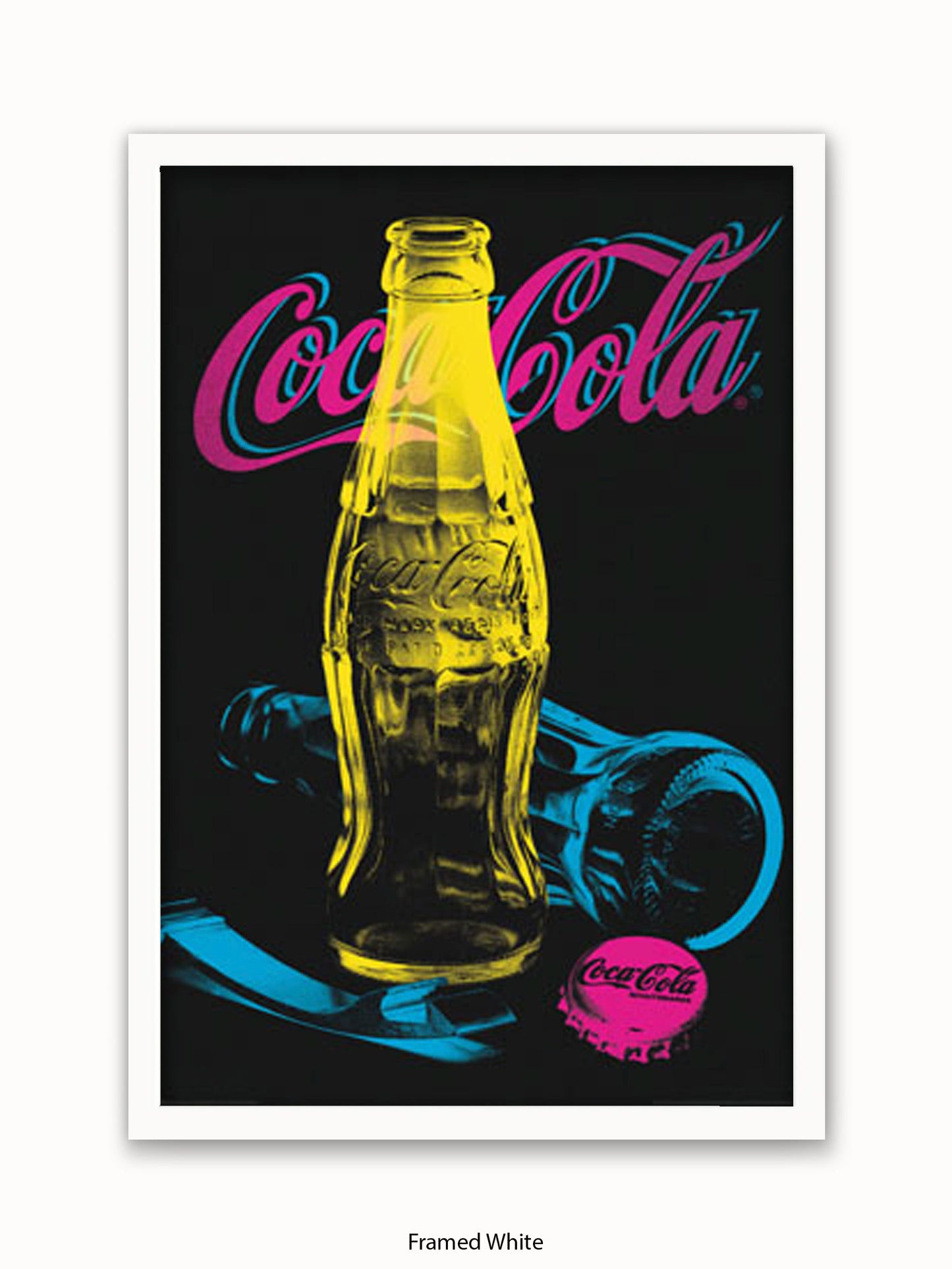 Coca Cola Black Light Poster