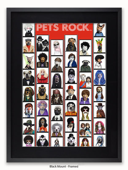 Pets  Rock  Film  Strip Poster
