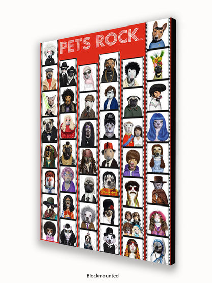 Pets  Rock  Film  Strip Poster
