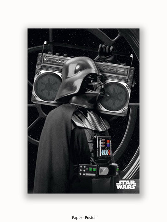 Star Wars Darth Vader Boombox Poster