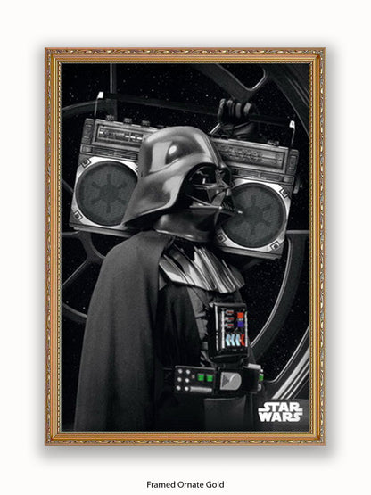 Star Wars Darth Vader Boombox Poster