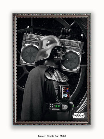 Star Wars Darth Vader Boombox Poster