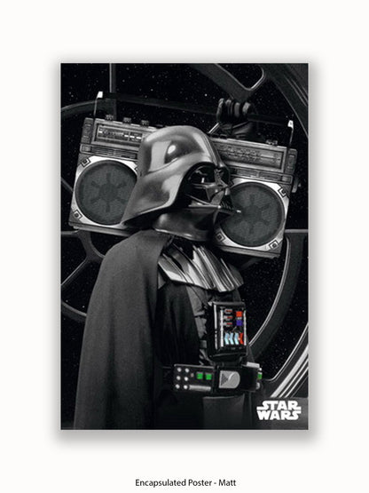 Star Wars Darth Vader Boombox Poster