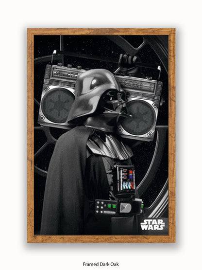Star Wars Darth Vader Boombox Poster