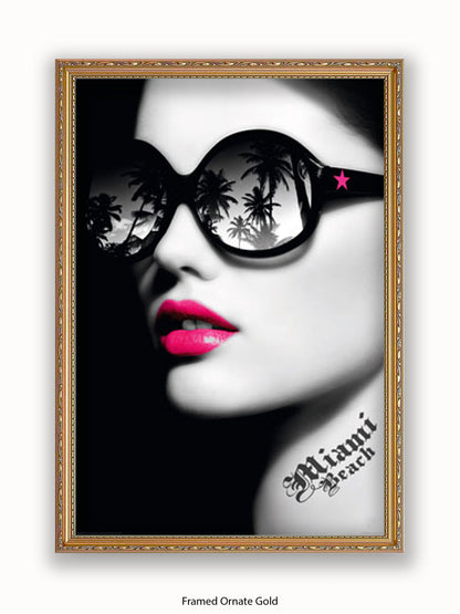 Miami Beach Girl Poster