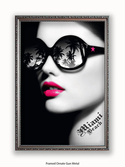 Miami Beach Girl Poster