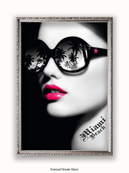 Miami Beach Girl Poster