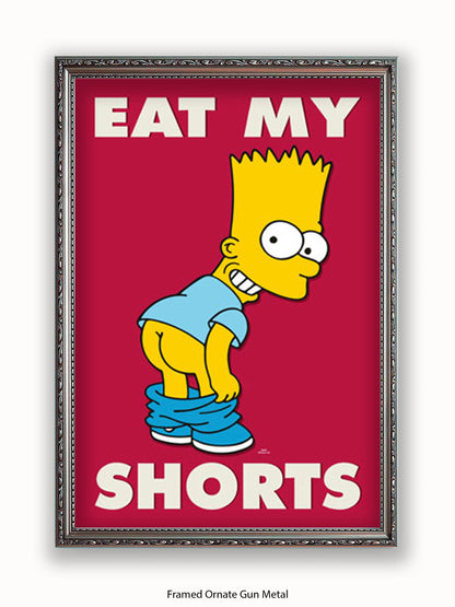 Simpsons  Bart  Eat  My  Shorts Poster