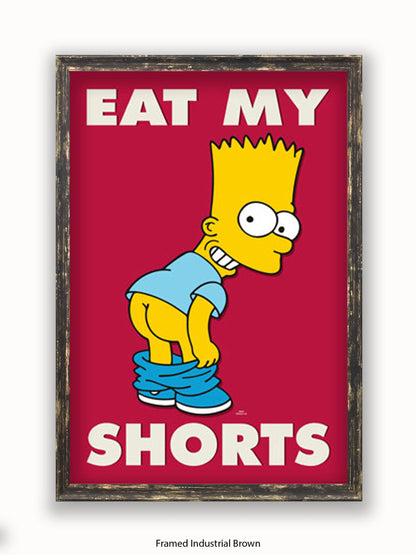 Simpsons  Bart  Eat  My  Shorts Poster