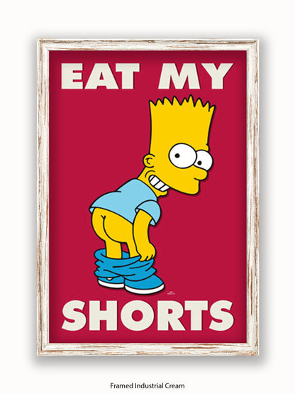 Simpsons  Bart  Eat  My  Shorts Poster