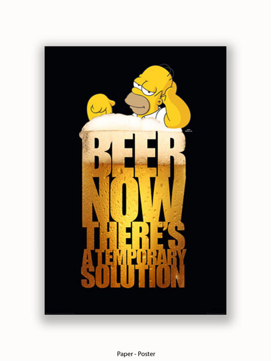Simpsons  Homer  Beer  Solution Poster