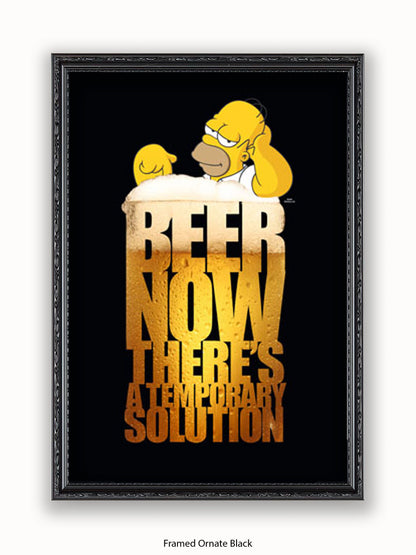 Simpsons  Homer  Beer  Solution Poster