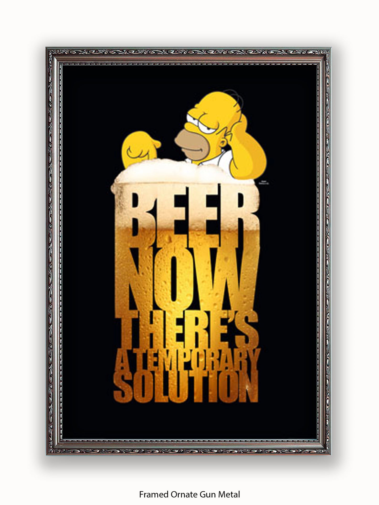 Simpsons  Homer  Beer  Solution Poster