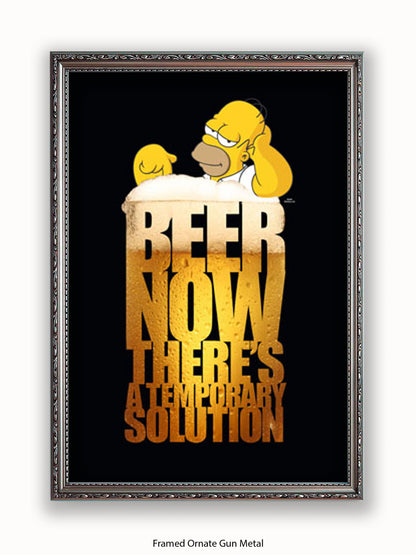 Simpsons  Homer  Beer  Solution Poster
