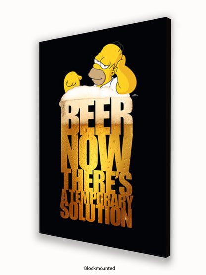Simpsons  Homer  Beer  Solution Poster