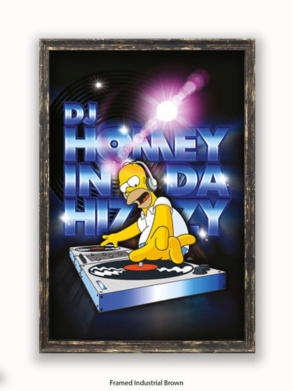 Simpsons  Homer  DJ Poster