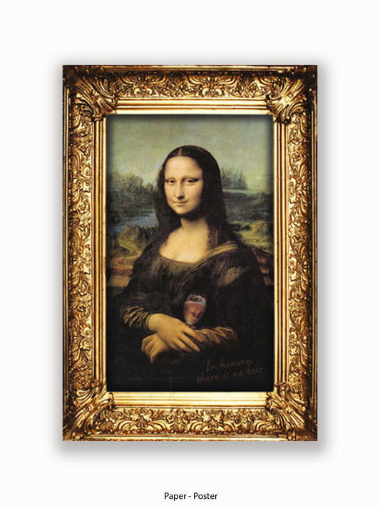 Mona Lisa Wine Poster