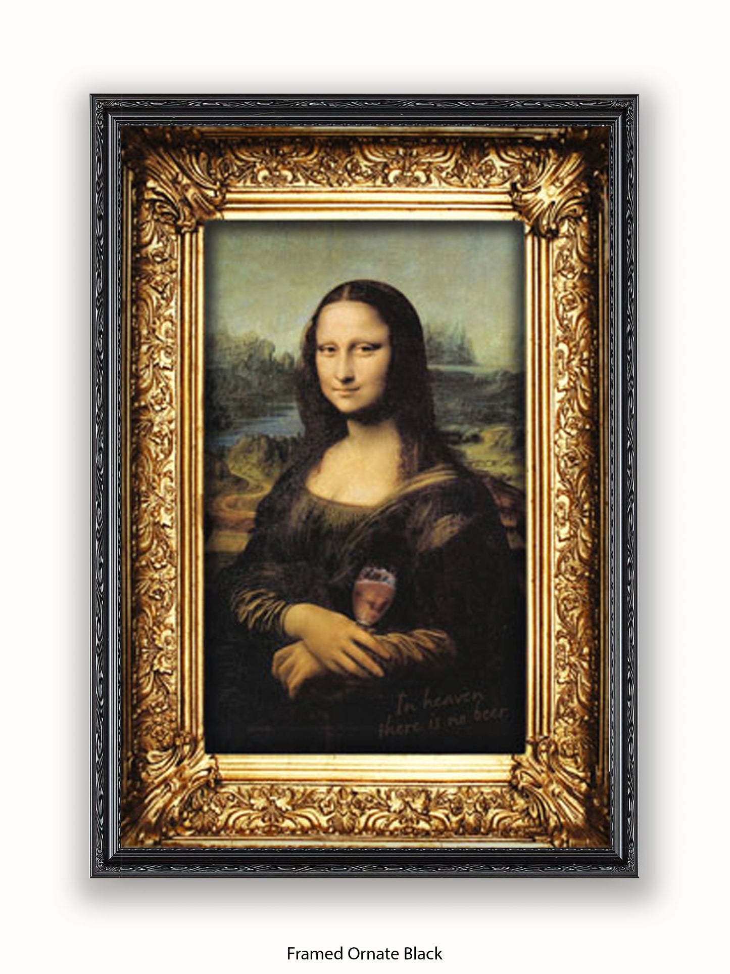 Mona Lisa Wine Poster