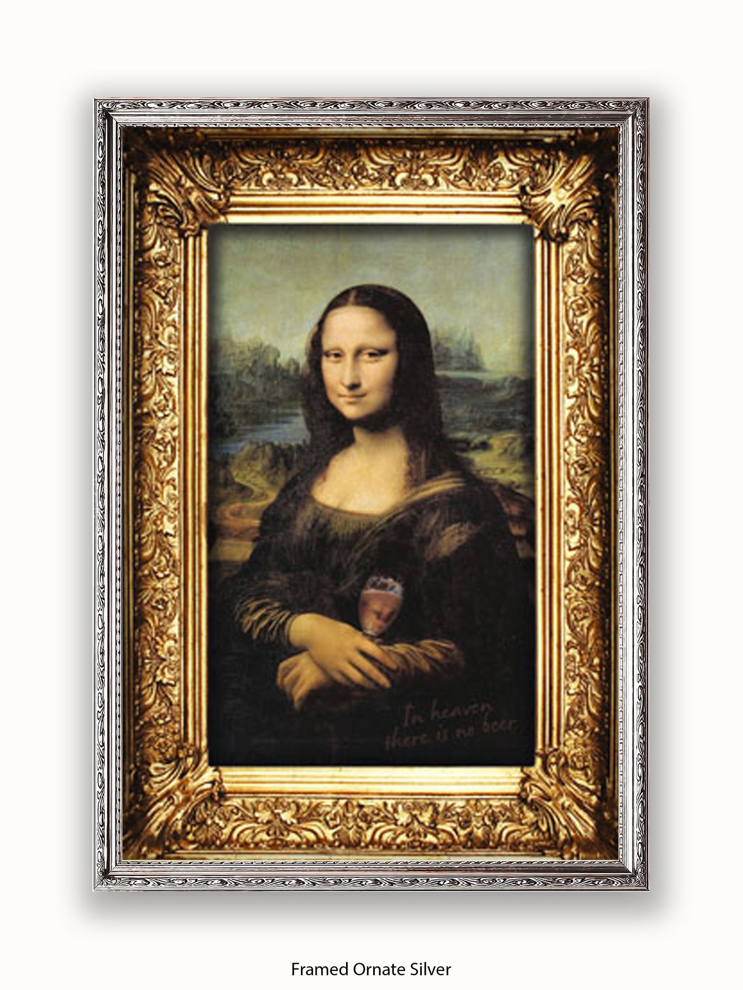 Mona Lisa Wine Poster