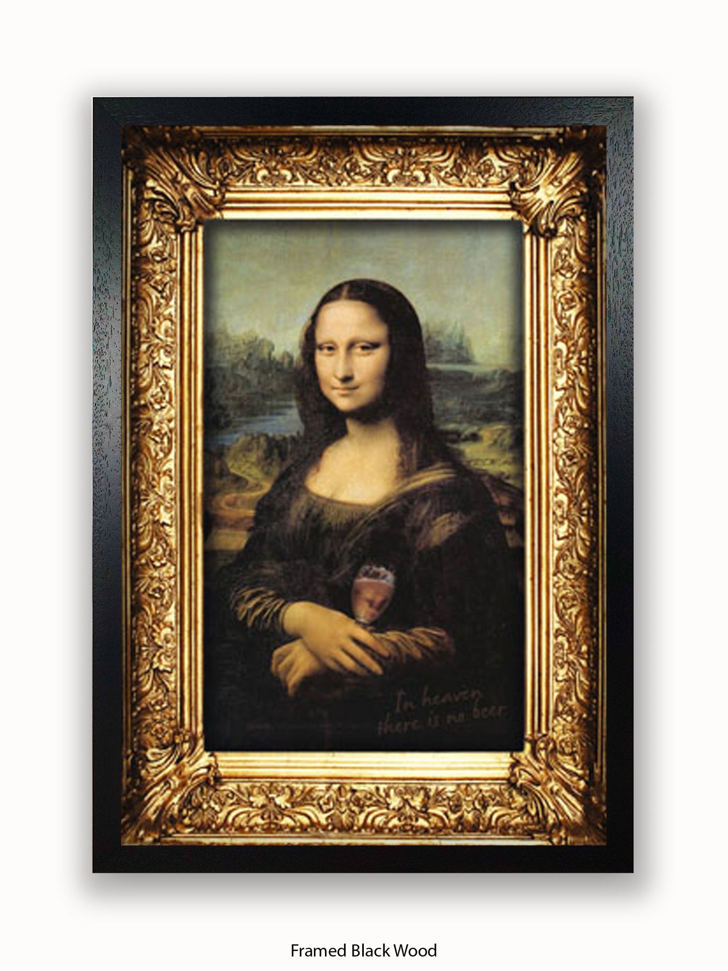 Mona Lisa Wine Poster