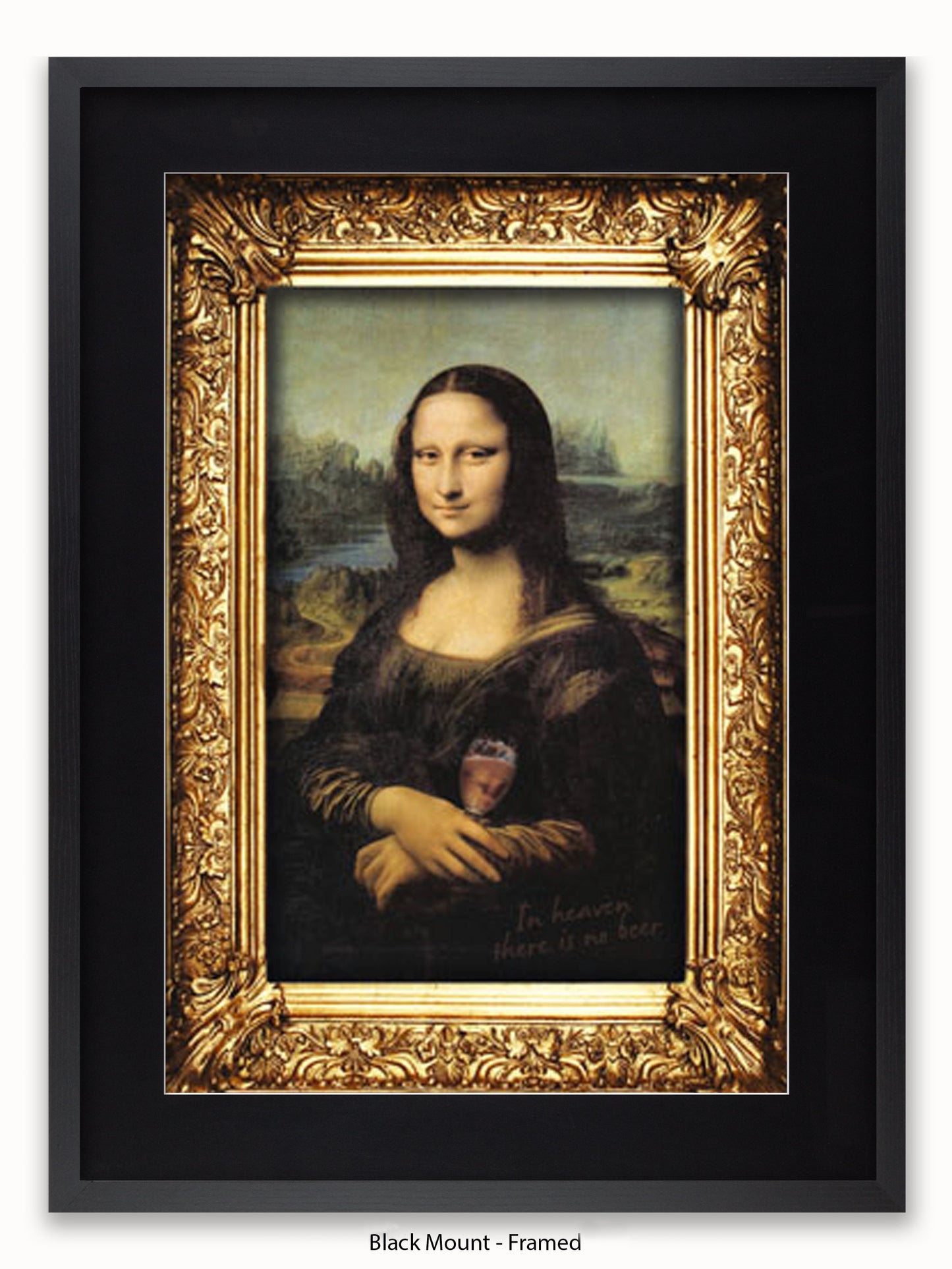 Mona Lisa Wine Poster