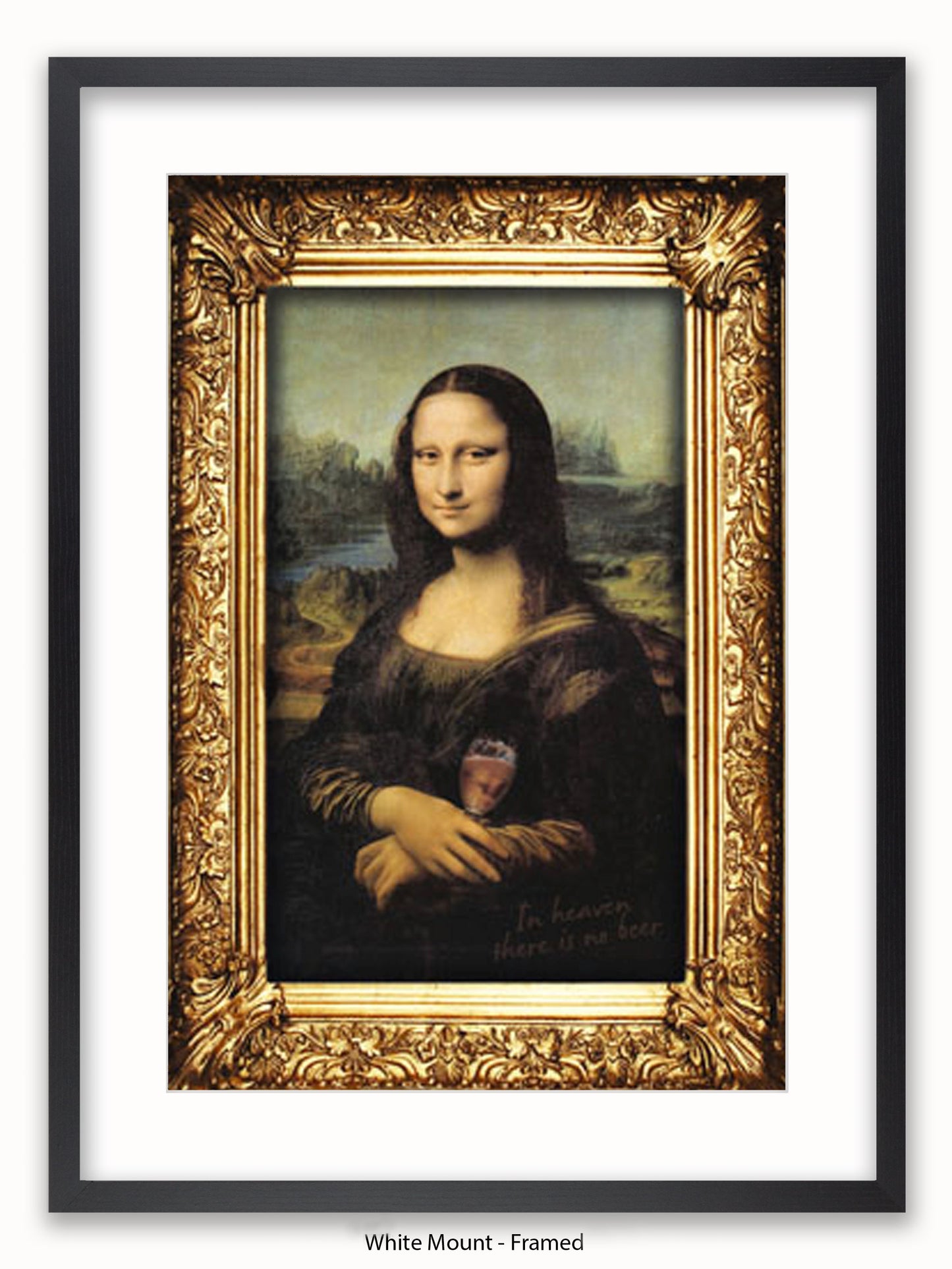 Mona Lisa Wine Poster