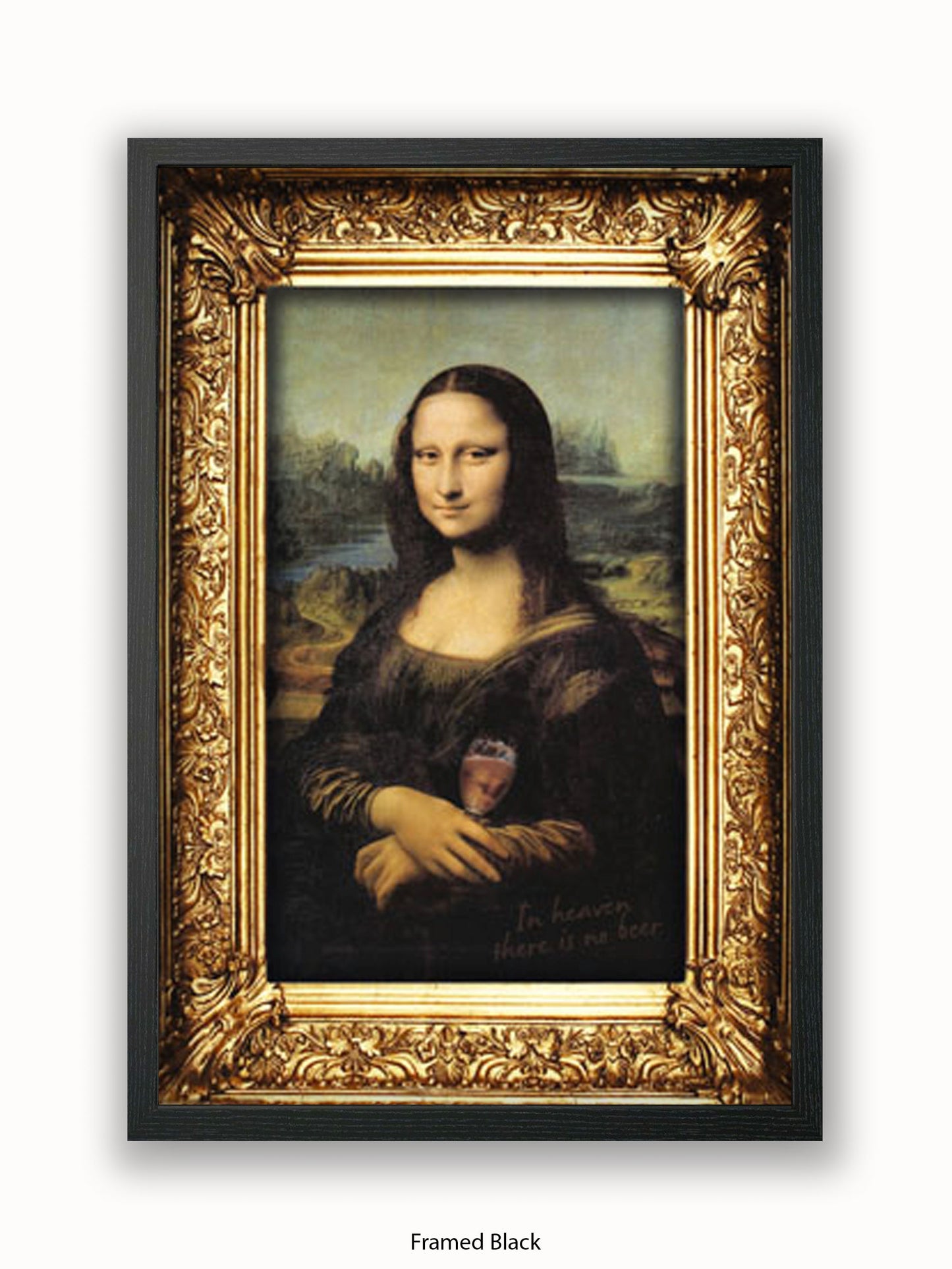 Mona Lisa Wine Poster