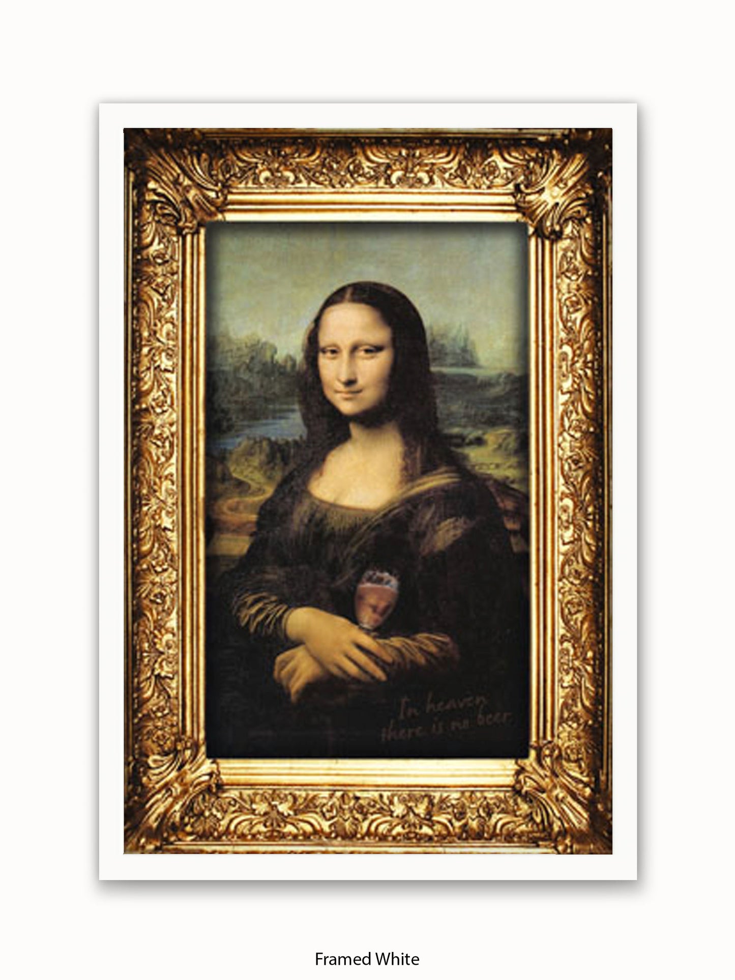 Mona Lisa Wine Poster