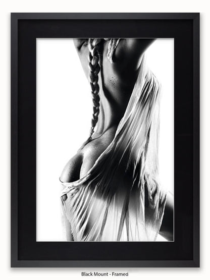 Sexy Pigtail Girl Poster