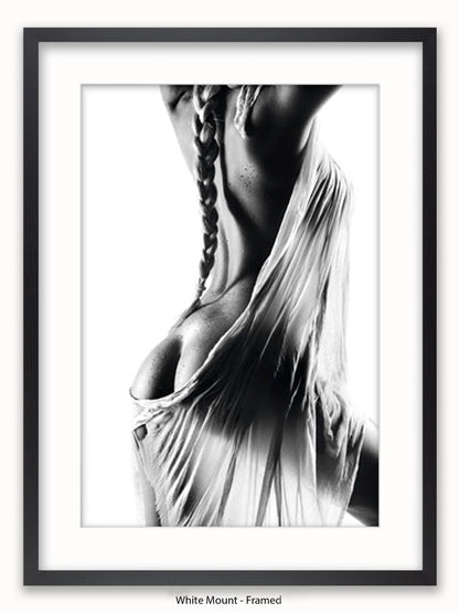 Sexy Pigtail Girl Poster