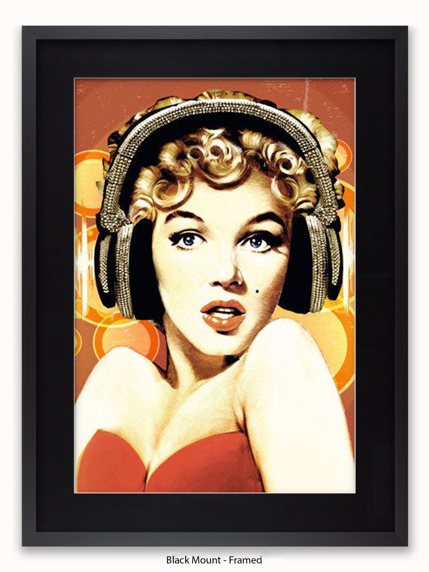 Marilyn  Monroe  Headphones Poster