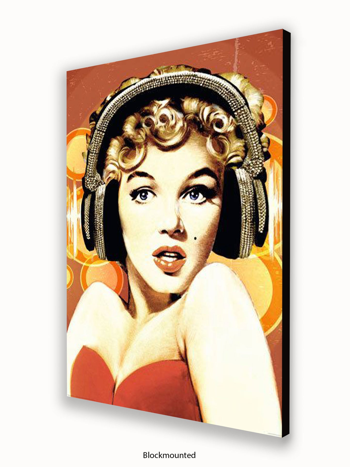 Marilyn  Monroe  Headphones Poster