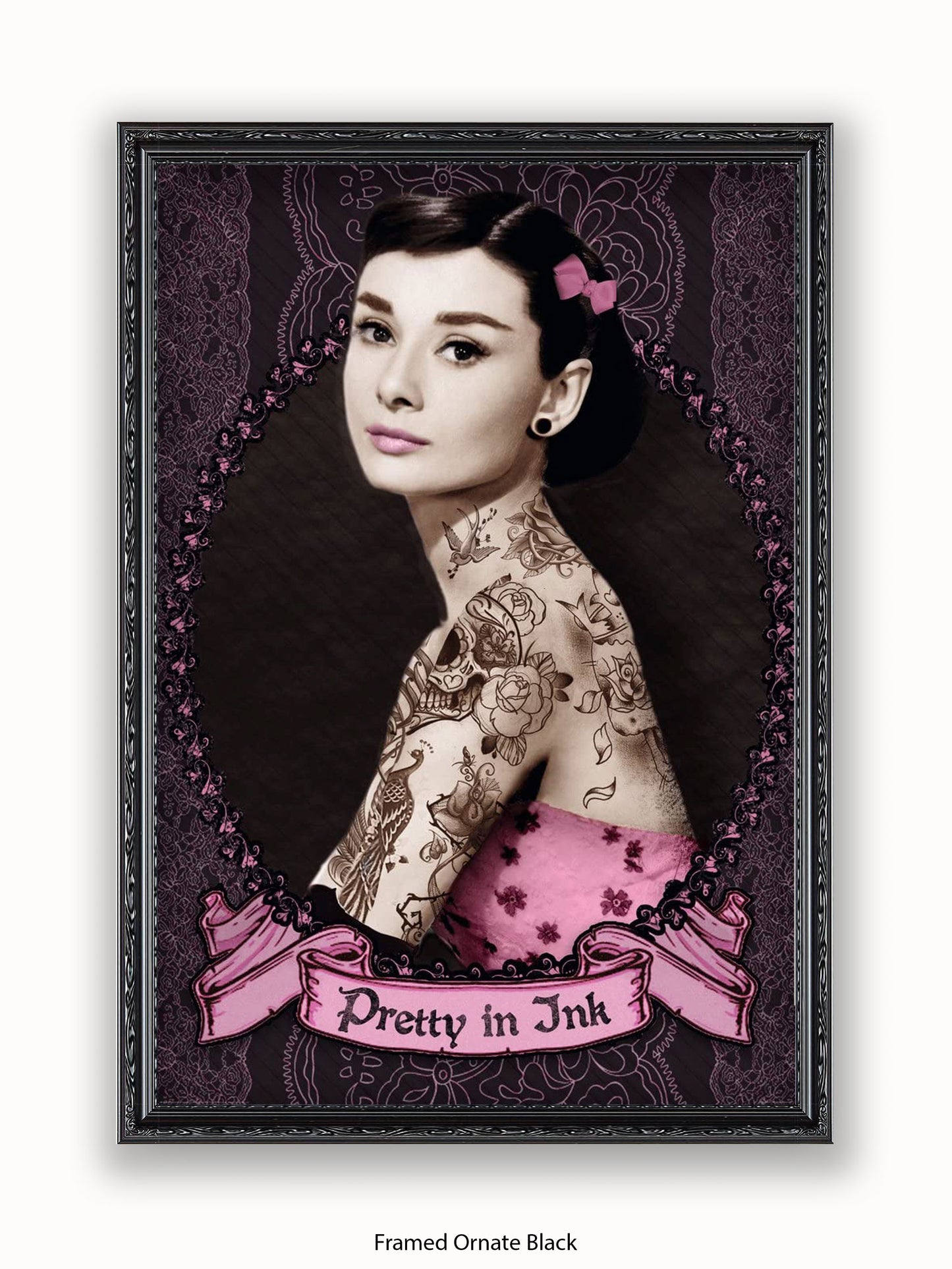 Audrey Hepburn Pretty In Ink Poster