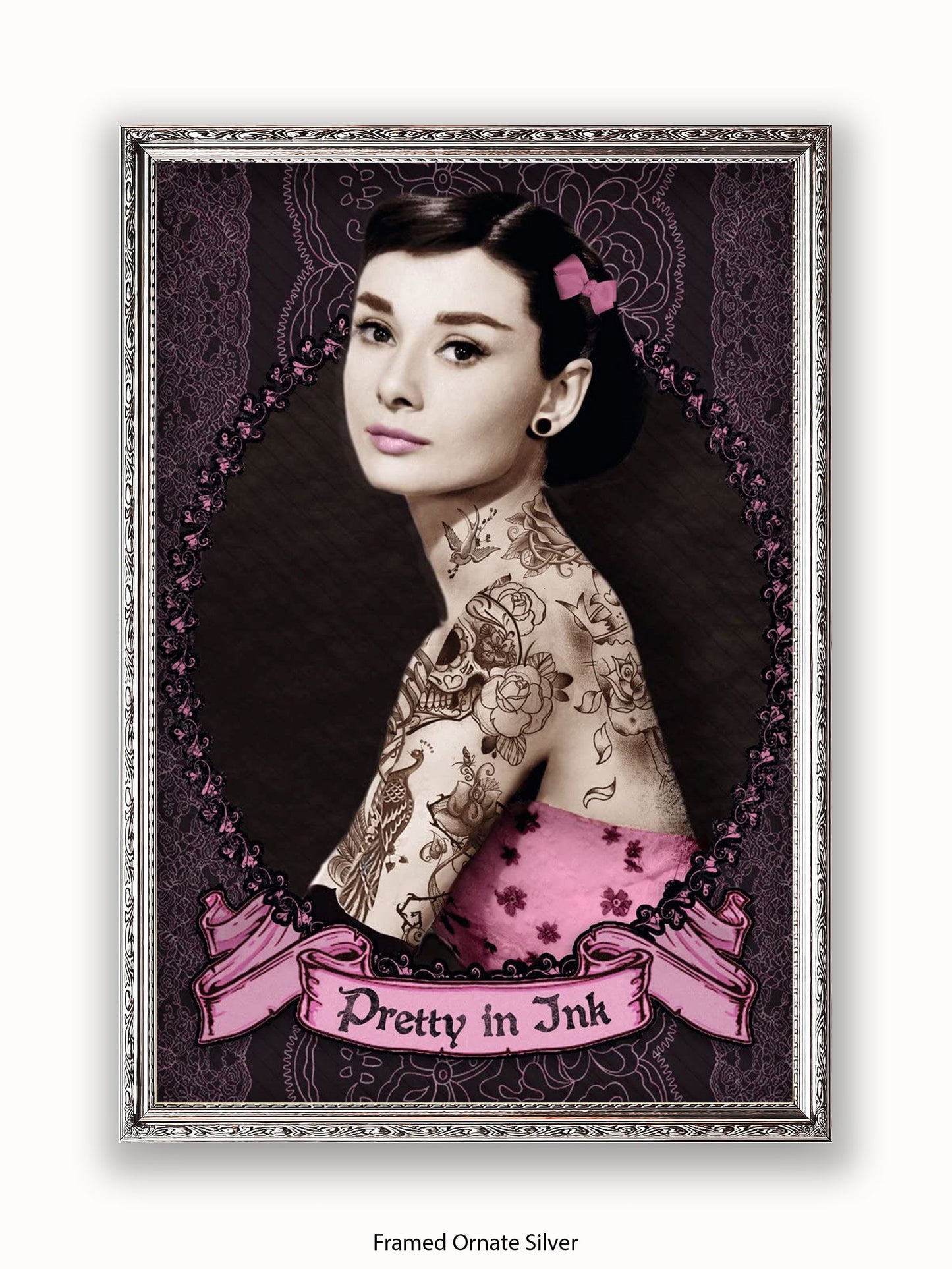 Audrey Hepburn Pretty In Ink Poster