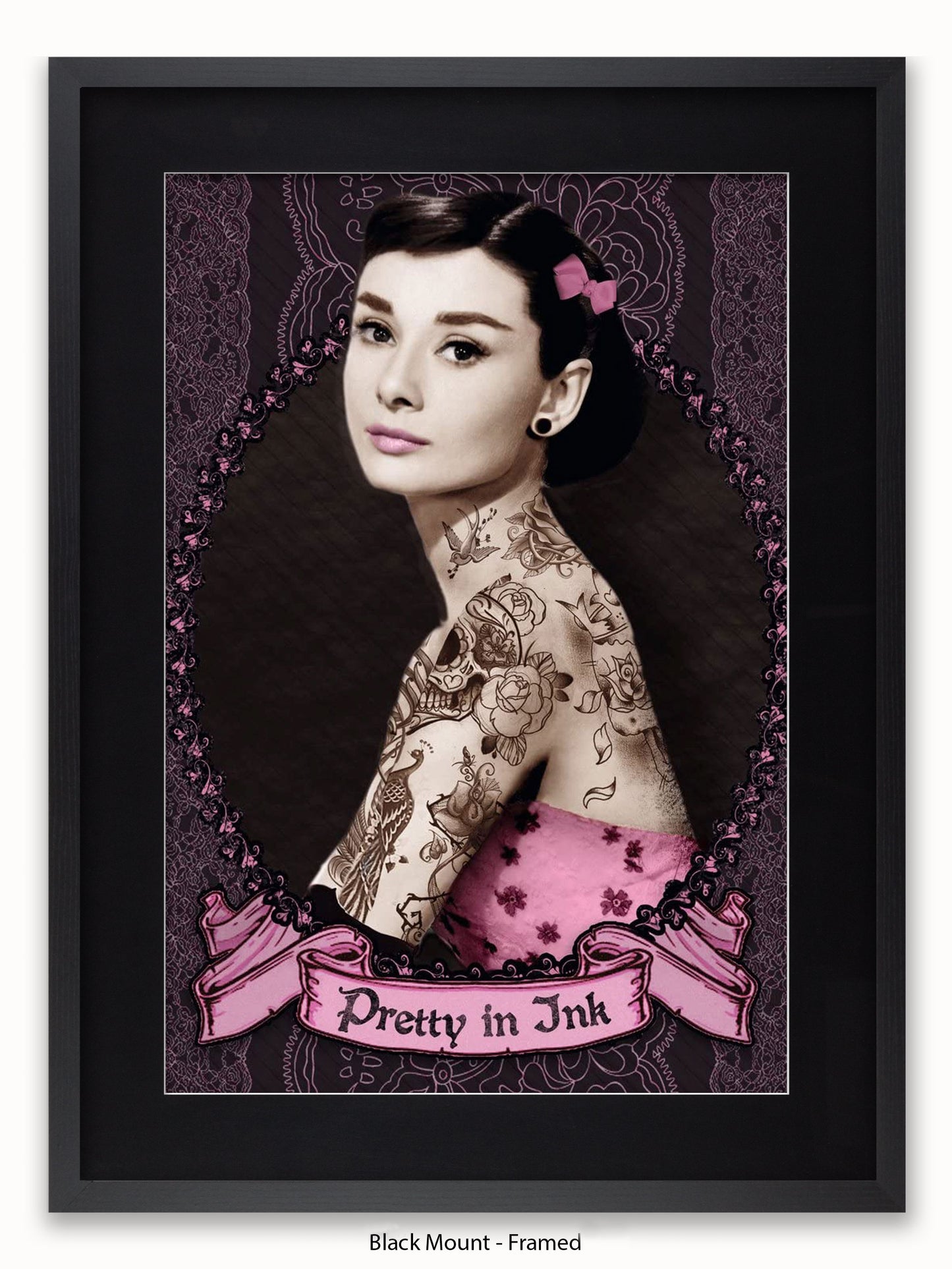 Audrey Hepburn Pretty In Ink Poster