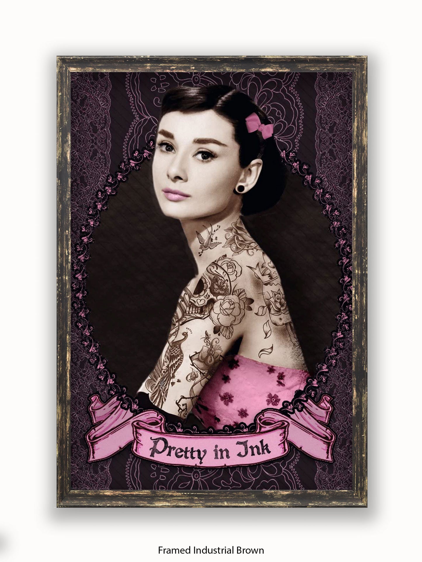 Audrey Hepburn Pretty In Ink Poster