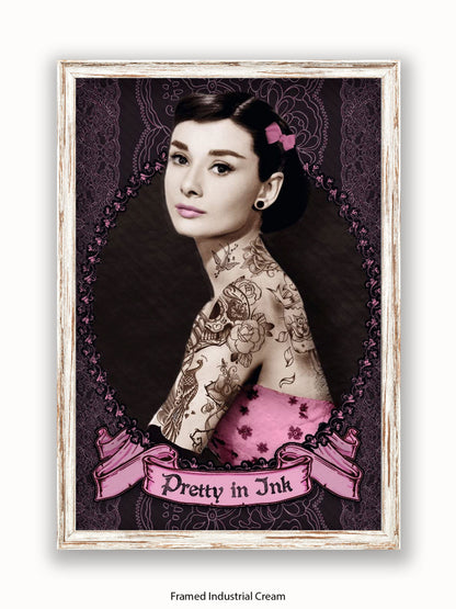 Audrey Hepburn Pretty In Ink Poster