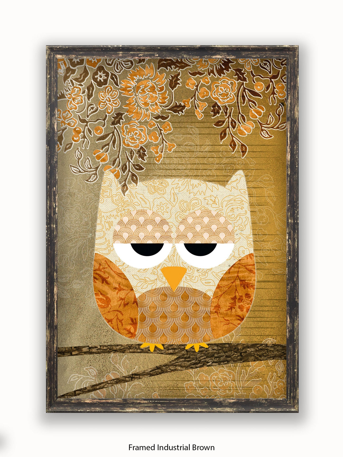 Owl Antique Poster