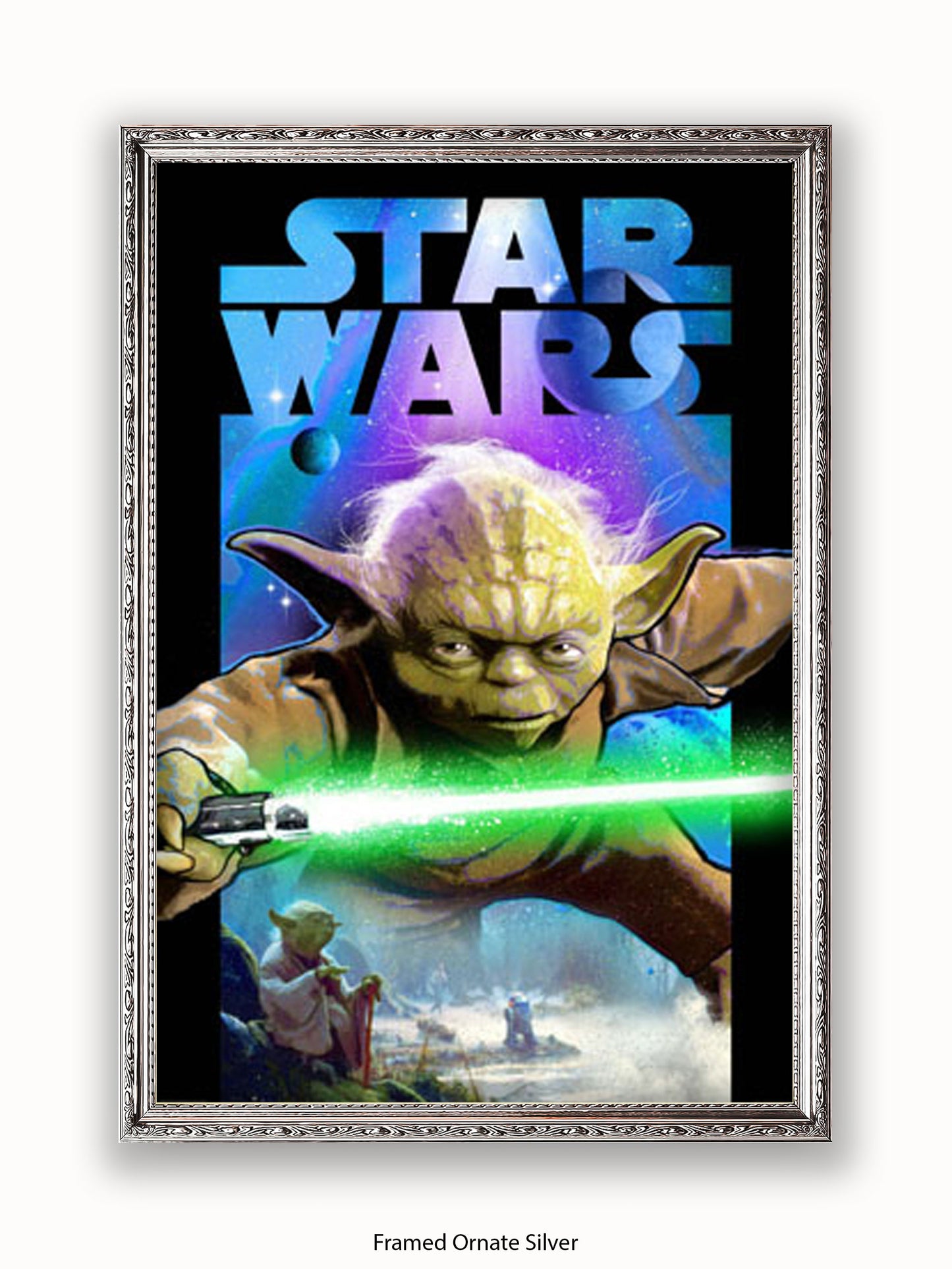 Star Wars Yoda Lightsabre Poster