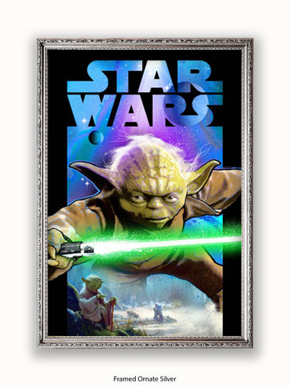 Star Wars Yoda Lightsabre Poster